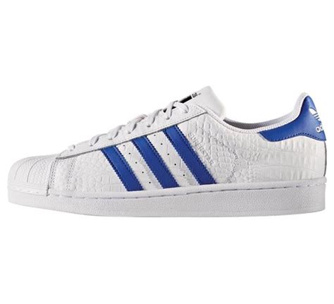 adidas superstar 2 wit blauw